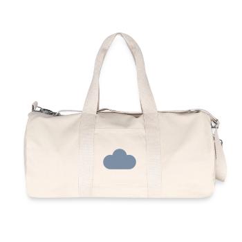 symboles de la météo - nuage - Sac de sport en toile recyclée Stanley/Stella - blanc naturel - Devant