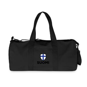 Drapeau national de la Finlande - Sac de sport en toile recyclée Stanley/Stella - noir - Devant