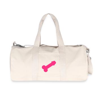 Dick - Cock - Recycelte Canvas-Sporttasche von Stanley/Stella - Naturweiß - Vorne