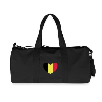I love Belgium - Sac de sport en toile recyclée Stanley/Stella - noir - Devant