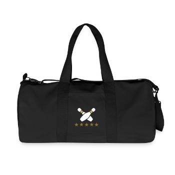Bowling - Recycelte Canvas-Sporttasche von Stanley/Stella - Schwarz - Vorne