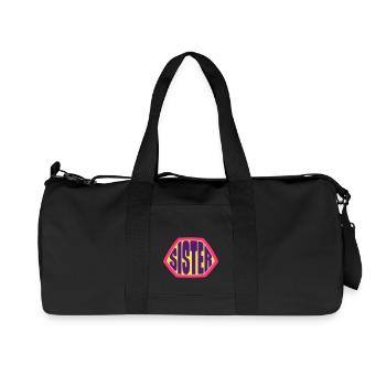 Hero Sister great Best Sister Scene - Recycled Canvas Sports Bag by Stanley/Stella - black - Front