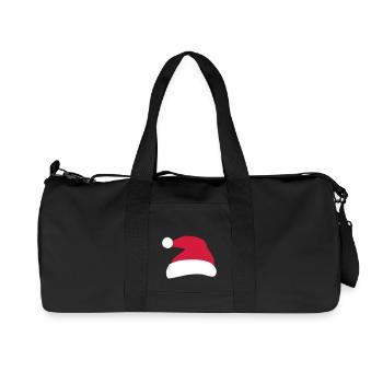 christmas - Recycled Canvas Sports Bag by Stanley/Stella - black - Front