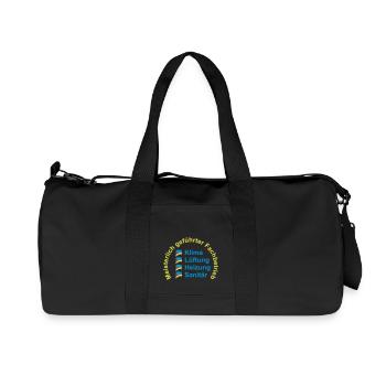 Klima Lüftung Heizung Sanitär - Meisterlich - Recycelte Canvas-Sporttasche von Stanley/Stella - Schwarz - Vorne