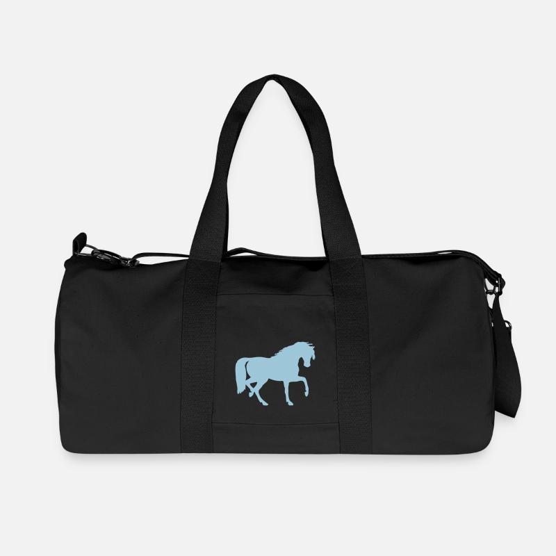 Pferd - Recycelte Canvas-Sporttasche von Stanley/Stella - Schwarz