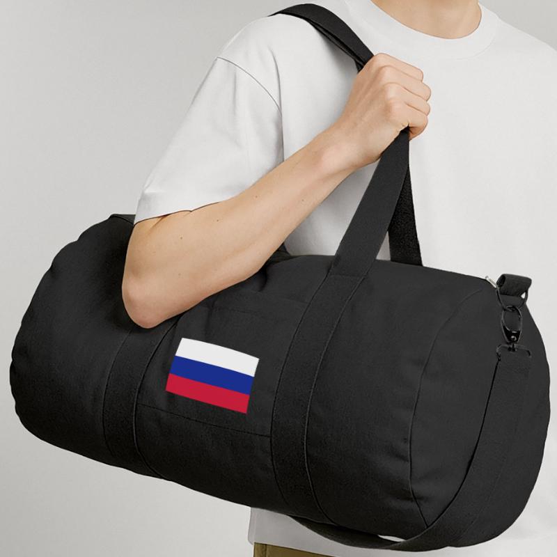 drapeau_russie Recycelte Canvas-Sporttasche von Stanley/Stella
