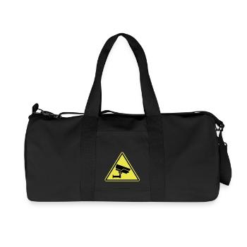 security camera - Recycled Canvas Sports Bag by Stanley/Stella - black - Front