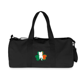 ♥ټ☘Rub the Irish Shamrock to Get Lucky☘ټ♥ - Recycled Canvas Sports Bag by Stanley/Stella - black - Front