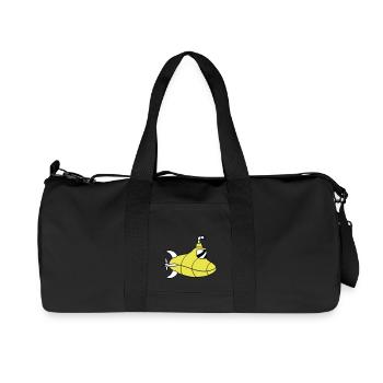 U-Boot Unterseeboot Tauchgang Tauchboot Kapitän - Recycelte Canvas-Sporttasche von Stanley/Stella - Schwarz - Vorne
