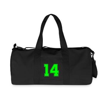 14 - Sac de sport en toile recyclée Stanley/Stella - noir - Devant