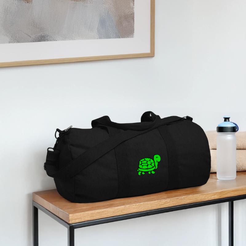 Turtle Cute Cute Funny Turtle Shell Recycled Canvas Sports Bag by Stanley/Stella