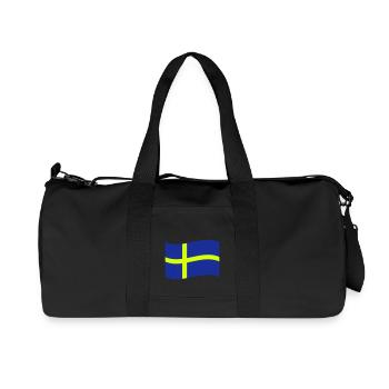 suède - Sac de sport en toile recyclée Stanley/Stella - noir - Devant