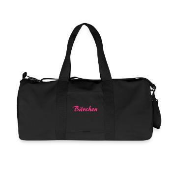 Bärchen - Recycelte Canvas-Sporttasche von Stanley/Stella - Schwarz - Vorne