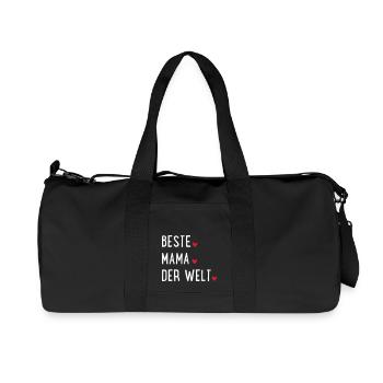 Beste Mama der Welt - Recycelte Canvas-Sporttasche von Stanley/Stella - Schwarz - Vorne