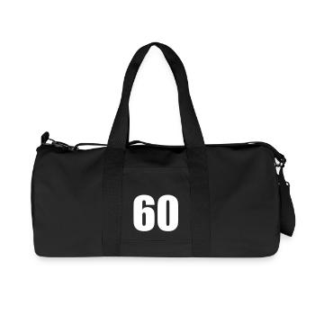 60 - Recycled Canvas Sports Bag by Stanley/Stella - black - Front