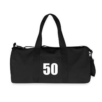 50 - Sac de sport en toile recyclée Stanley/Stella - noir - Devant