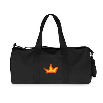 Princes crown, sweet gift idea for kids - Recycled Canvas Sports Bag by Stanley/Stella - black - Front