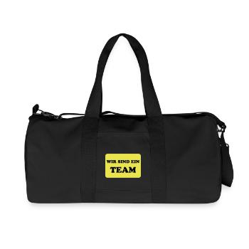 Équipe et travail d'équipe - Sac de sport en toile recyclée Stanley/Stella - noir - Devant