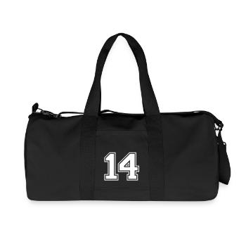 14 - Sac de sport en toile recyclée Stanley/Stella - noir - Devant