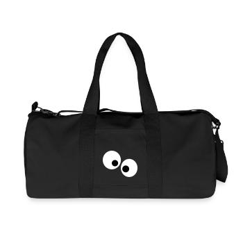 Funny eyes - Recycled Canvas Sports Bag by Stanley/Stella - black - Front