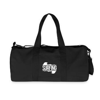 surfing - Recycled Canvas Sports Bag by Stanley/Stella - black - Front