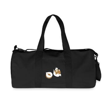 Écrou - Noix - Nuts - 2C - Sac de sport en toile recyclée Stanley/Stella - noir - Devant