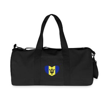 Love Barbados - Recycled Canvas Sports Bag by Stanley/Stella - black - Front