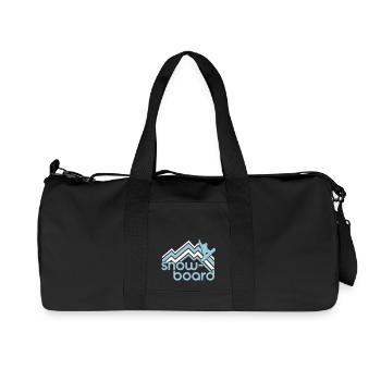 Snowboard - ski - snow - holiday après-ski - Recycled Canvas Sports Bag by Stanley/Stella - black - Front