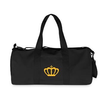 Crown Winner King Queen Princess - Recycled Canvas Sports Bag by Stanley/Stella - black - Front