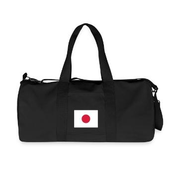 drapeau japonnais - Sac de sport en toile recyclée Stanley/Stella - noir - Devant