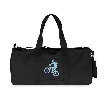 mountainbike - Recycelte Canvas-Sporttasche von Stanley/Stella - Schwarz - Vorne