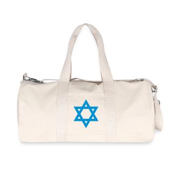 star of david - Recycled Canvas Sports Bag by Stanley/Stella - natural - Front