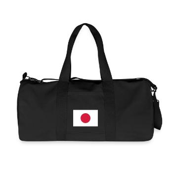 Drapeau national du Japon - Sac de sport en toile recyclée Stanley/Stella - noir - Devant
