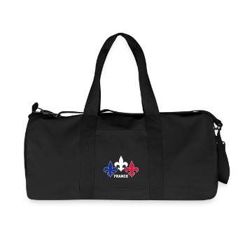 Fleurs de Lys - Sac de sport en toile recyclée Stanley/Stella - noir - Devant