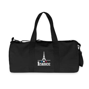 France eiffelturm - Recycelte Canvas-Sporttasche von Stanley/Stella - Schwarz - Vorne