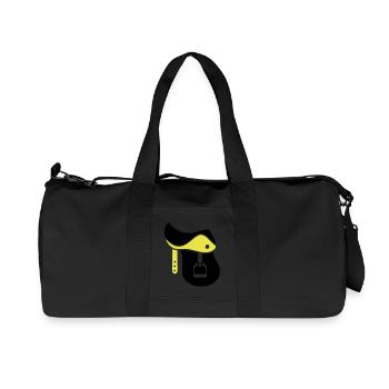 sattel_02 - Recycelte Canvas-Sporttasche von Stanley/Stella - Schwarz - Vorne