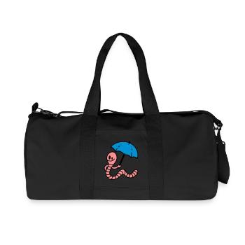 Earthworm - Sac de sport en toile recyclée Stanley/Stella - noir - Devant