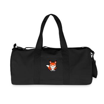 Fuchs Rotfuchs Wildes Tier Schlauer Wald Bewohner - Recycelte Canvas-Sporttasche von Stanley/Stella - Schwarz - Vorne