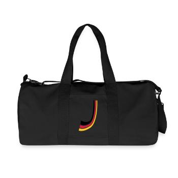 Lignes de proue Allemagne drapeau - Sac de sport en toile recyclée Stanley/Stella - noir - Devant