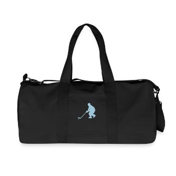 roller inline hockey silhouette2 dessin - Sac de sport en toile recyclée Stanley/Stella - noir - Devant