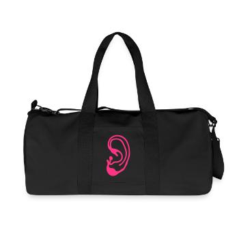 ohr ear orecchio oido EAR1 - Recycled Canvas Sports Bag by Stanley/Stella - black - Front