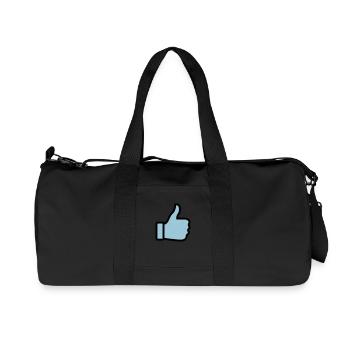 thumbs_up_02 - Recycelte Canvas-Sporttasche von Stanley/Stella - Schwarz - Vorne