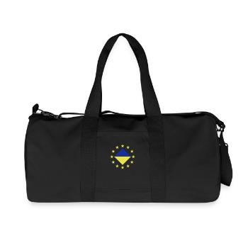 Europe and Ukraine - Recycled Canvas Sports Bag by Stanley/Stella - black - Front