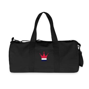 Pays-Bas - Sac de sport en toile recyclée Stanley/Stella - noir - Devant