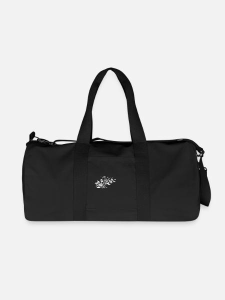 circles - Recycelte Canvas-Sporttasche von Stanley/Stella - Schwarz