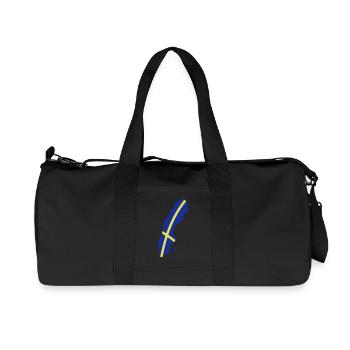 Sweden - Recycelte Canvas-Sporttasche von Stanley/Stella - Schwarz - Vorne