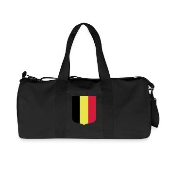 Belgium - Recycled Canvas Sports Bag by Stanley/Stella - black - Front