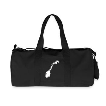 Norwegen - Recycelte Canvas-Sporttasche von Stanley/Stella - Schwarz - Vorne