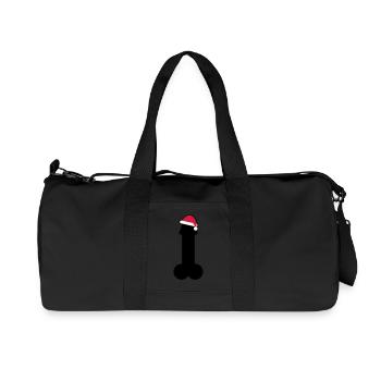 Frohe Penis Weihnachten - Recycelte Canvas-Sporttasche von Stanley/Stella - Schwarz - Vorne