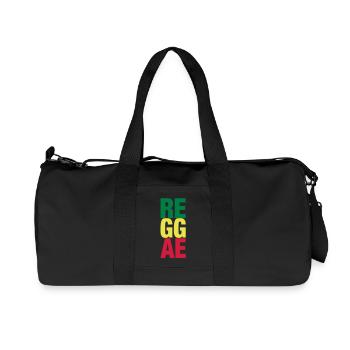reggae - Sac de sport en toile recyclée Stanley/Stella - noir - Devant
